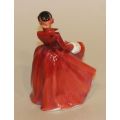 Royal Doulton Miniature Figurine Emma Red Coat HN3208
