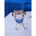 SWAROVSKI CRYSTAL MEMORIES MOMENTS Kettle Drum GOLD PLATED