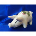 Plichta London pottery  large pig thistle Wemyss #