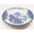 Enoch Wedgwood Tunstall Schweppes Plate Dish Blue White England Asian  #