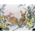 Royal Albert Bone China  The Country Walk Collections Plate  Rabbits Spring Capers *