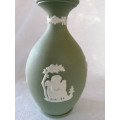 Wedgwood Jasper Green Vase  #