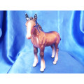 BESWICK HORSE FOAL SHIRE No 1053 SMALL BROWN GLOSS *