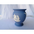 Vintage Wedgwood Blue Jasper Vase   #