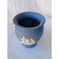Vintage Wedgwood Blue Jasper Vase   #