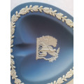 Vintage Wedgwood Jasper Blue Spade Dish  #