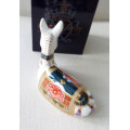 Royal Crown Derby Donkey Foal Paperweight - Gold Stopper - Original Box #