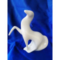 Beautiful White Royal Dux Prancing Horse Contemporary Abstract Czech Design #