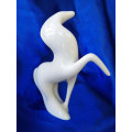 Beautiful White Royal Dux Prancing Horse Contemporary Abstract Czech Design #