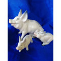 Beswick Sitting Mother Pig 832 and Piglets 833 and 834