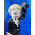 Vintage China Boy with Suitcase #