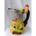 c1930s VINTAGE SHORTER and SON ART DECO BIG BAD WOLF and 3 LITTLE PIGS PITCHER/JUG