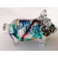 Avondale Glass Pig Paperweight / Ornament