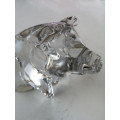 Vintage German PETS Clear Glass Lead Crystal PIG