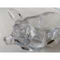 Cristal DArques 24% Lead crystal Pig Candy Dish #