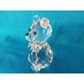 Stunning Cut Glass Crystal Bear