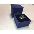 Swarovski Clear Crystal Crush Rhodium Plated Ring Size 58 (O) #