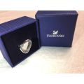 Swarovski Clear Crystal Crush Rhodium Plated Ring Size 58 (O) #