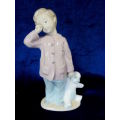 Nao Porcelain by Lladro SLEEPY HEAD ( BOY SLEEPY HOLDING TEDDY BEAR ) 2001139