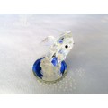 Stunning Crystal Glass Whale on Mirror