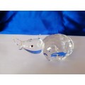 Stunning Crystal Glass Rhino