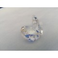 Stunning Crystal Glass Small Oyster Shell with Pearl