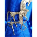 Brass two Egyptian Horses