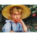 RECO BRADFORD Under the Apple Tree Plate The Barefoot Children's Collection