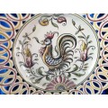 Detailed Chicken Display Plate Made in Portugal