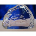 Engraved Dolphin Paperweight