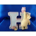Disney Classic Winnie the Pooh Piglet Alphabet Letter H Wall Nursery Decor Pooh