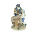LLADRO 5207 A TALL YARN Old Captain, Boy and Boat porcelain X-Large Figurine #