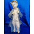 Lladro NAO JUST LIKE DAD Figurine 1319 Young Boy in Oversize Coat