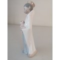 VINTAGE LLADRO BLACK LEGACY COLLECTIONBLACK BOY WITH CROWN HOLDING A LAMB