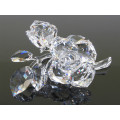 Swarovski Silver Crystal Large Rose Stem