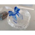 Swarovski Crystal Sweet Heart Jewel Box Blue Bow #
