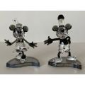 Swarovski Disney Steamboat Willie Mickey And Minnie Mouse Figurine 1142826 *