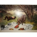 The Pigs Picnic William Weeks Print #