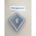 Vintage Wedgwood Jasper Blue Diamond Dish  #