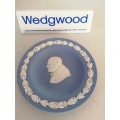 Vintage Wedgwood Jasper Blue Round Dish #