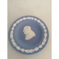 Vintage Wedgwood Jasper Blue Round Dish #