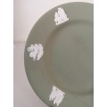 Vintage Wedgwood Jasper Sage Green Plate  #