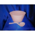 Pink Pottery Ice Bowl and Spoon by MUD
