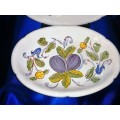 Two Hand Painted Oval Dishes Colari A Mano