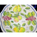 Hand Painted Dish by Mano Maiolica Ceramics