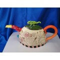 Rika Senekal Hand-Made Hand-Painted one of a kind Ceramic Tea Pot