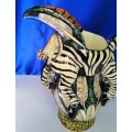 Ardmore Stunning Zebra and Monkey Jug Superb Detail #