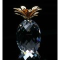 Swarovski Crystal Small Gold Pineapple 012726 Retired #