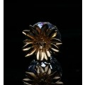 Swarovski Crystal Small Gold Pineapple 012726 Retired #
