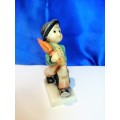 Hummel Goebel Merry Wanderer Boy With Umbrella Suitcase Figurine #11/0  #